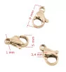 Stainless Steel Clasp 9-12mm Rose Gold - 1Pc+P