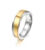Snubní prsten zlatostříbrný 316