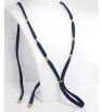 Bra Necklace Stainless Steel Gold plated Beads