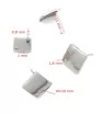 Stainless Steel Square Ear Studs 10mm 1PC