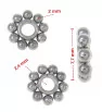 Stainless Steel spacer beads 5-8mm - 1Pc