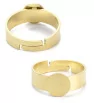 Finger Ring Setting Gold plated 8mm - 1Pc