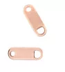 Stainless steel connector 316L rose gold 11mm - 1Pc