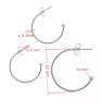 Earring hook components 15mm - 1Pc