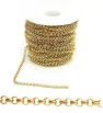 Stainless Steel Rolo Chain 3mm Gold - 1m