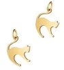 Stainless Steel Cats 18mm Golden - 1Pcs