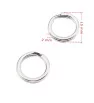 Stainless Steel double Split Rings 15-20mm - 1PC