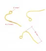 Golden Stainless Steel Eyepins - 1Pc+P