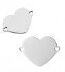 Stainless steel heart 25x17mm- 1Pc