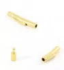 Gold 24x2,4mm Stainless Steel Bayonet Clasp - 1Pc