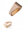 Stainless Steel Pinch Bail 7-10mm rose gold - 1Pc+