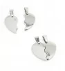 Stainless Steel Heart Pendant 20,5mm - 2Pc