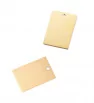 Stainless Steel Tag 22x15mm Golden - 1Pcs