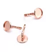 Stainless Steel 304 Earwires 10mm Rose Gold - 1Pc