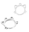 Stainless Steel Charm Cat 13mm - 1Pc