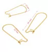 Golden Stainless Steel 316L Hook Earwires - 1Pc+P