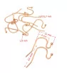 Rose Gold 316L Hook Earwires with ball - 1Pc+P