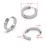 Stainless steel 304 Circle Earring - 1Pc+P