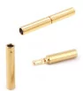 Stainless Steel Bayonet ending 1-2mm Gold - 1Pc