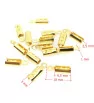 Stainless Steel 10x3mm Crimp End Gold - 1pc+P