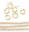 Stainless Steel 304 Rings Vacuum Gold plated - 100Pcs+