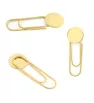 Gold plated Stainless Steel paper clip - 1Pc