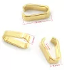 Stainless Steel 12mm components gold plated - 1Pc+P