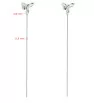 Stainless Steel Chains Earrings Flower - 1PC
