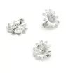 Stainless Steel component on Brooch Flower - 1Pc
