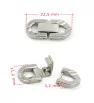 Stainless Steel Bracelet Clasps - 1Pair