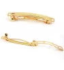 Stainless French Style Barrette clips rose gold - 1Pc