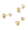 Stainless Steel Earrings 4mm Gold - 1Pc
