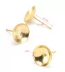 Stainless Steel Earrings 4-8mm Gold - 1Pc