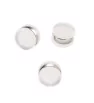 Silicone Ear Nut with steel ring 6mm - 1PC