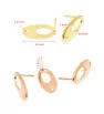 Stainless Steel Earring component - 1Pc