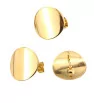 Round Stainless Steel Earring component 20mm - 1Pc