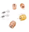 Stainless Steel Earring nuts plated 5mm - 1Pc