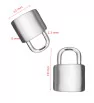 Stainless Steel Charm lock 11-19mm - 1Pc