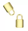 Stainless Steel Charm lock 16mm Gold - 1Pc