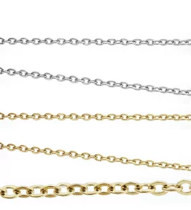 Stainless Steel 316L Chain Polished - 1m