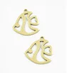 Stainless Steel Charm Fish 17mm - 1Pc