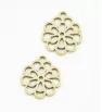 Stainless Steel Charm flower 15x13mm - 1Pc
