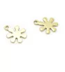 Stainless Steel Charm Flower 12x9x0,8mm - 1Pc+P
