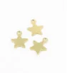 Stainless Steel star charm 11x9,5x0,7mm - 1Pc+P