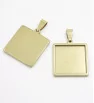 Stainless Steel 304 square pendant 20x20mm