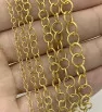 Spojovací kroužky z chirurgické oceli Light Gold