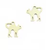Stainless Steel cat Charm 12mm - 1Pc