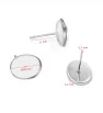 Stainless Steel Earring Stud 10x8mm - 1Pc+P