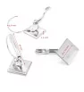 Stainless Steel Earring Square 10mm