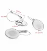 Stainless Steel Earring Oval 14x10mm